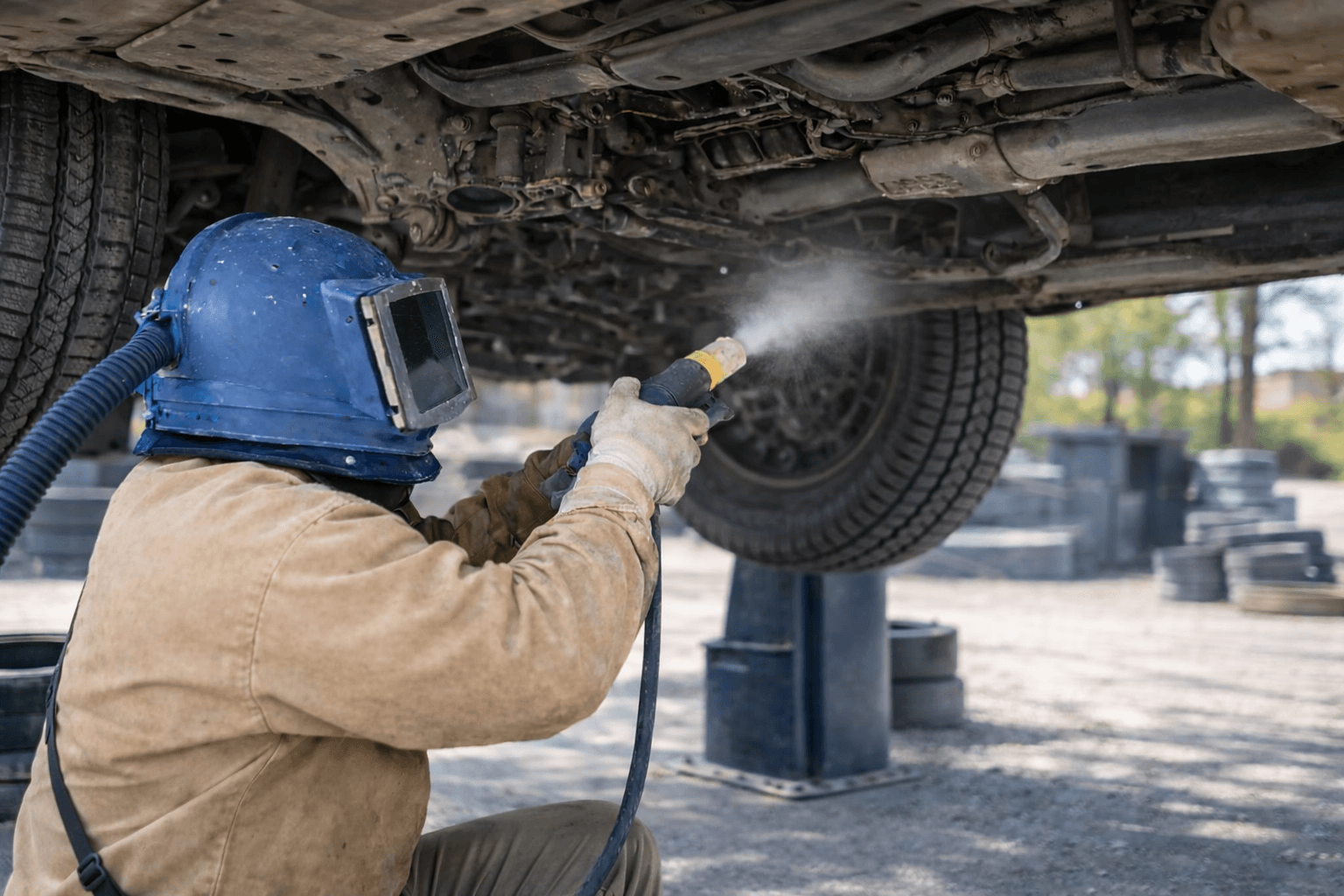 Piaskowanie podwozia